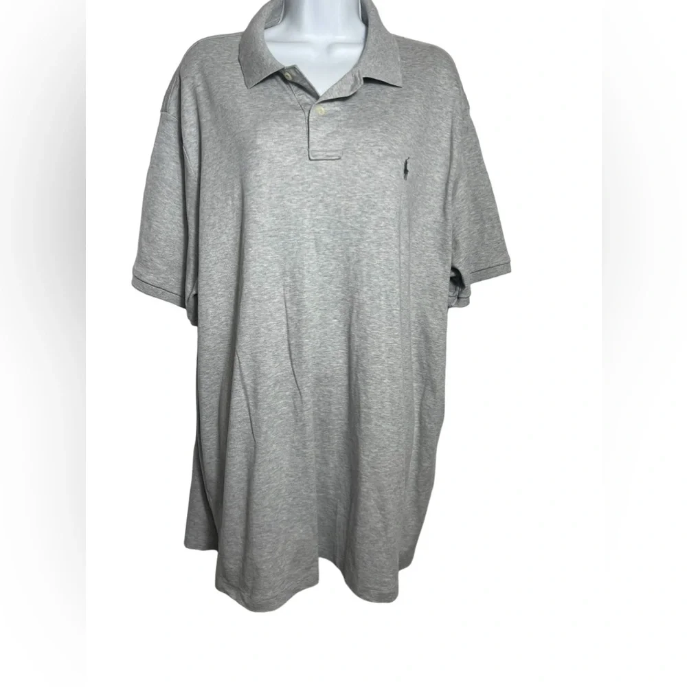 Polo Ralph Lauren size‎ XXL soft cotton classic grey polo shirt